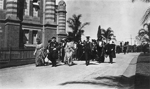 The University of Queensland opens its doors to students.