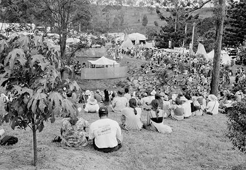 The first Woodford Folk Festival is held.