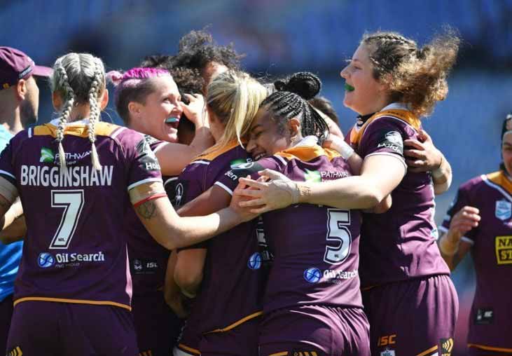 Broncos women's team win the inaugural NRL Women's Premiership.