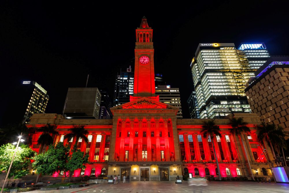 Light Up QLD Clocktower